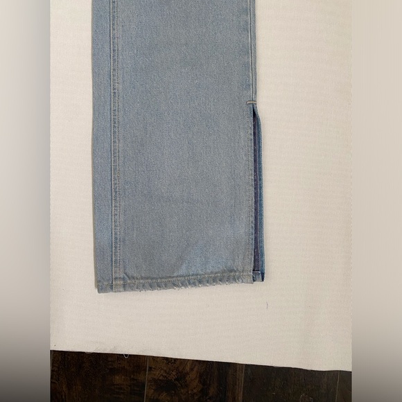 NWT GRLFRND The Harlow Coated High Rise Boot With Slit Lite Wash - Picture 12 of 16